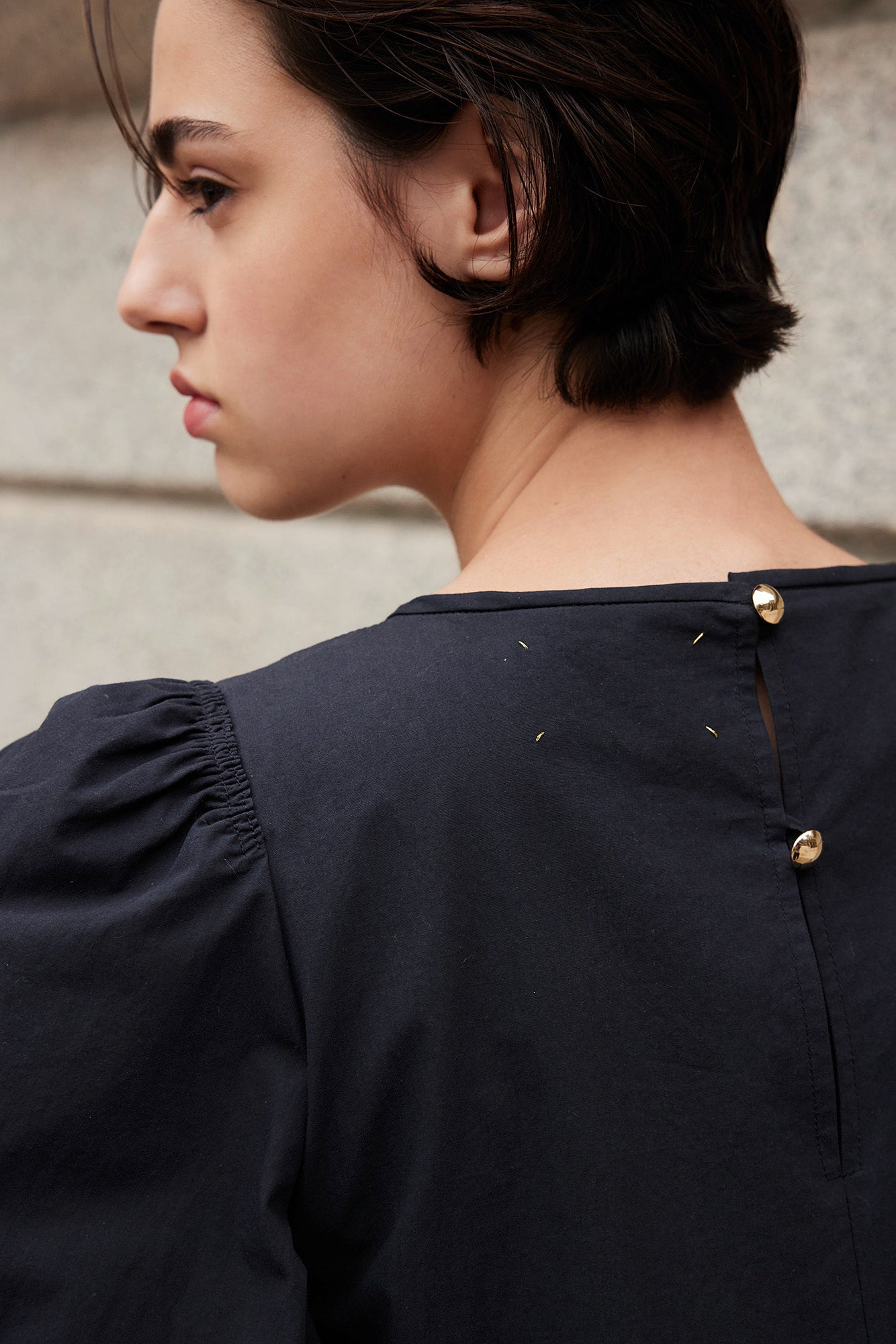 LOU Patchwork Dress Black/White