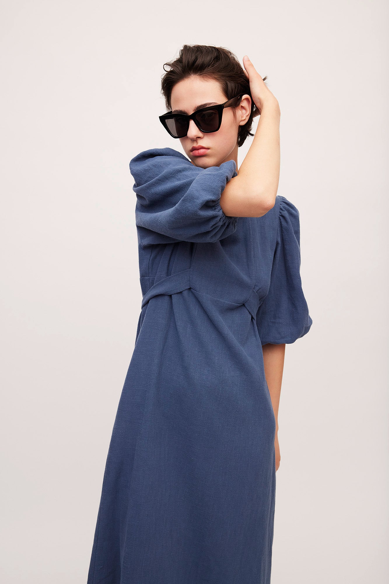 CAMILLE Dress Blue