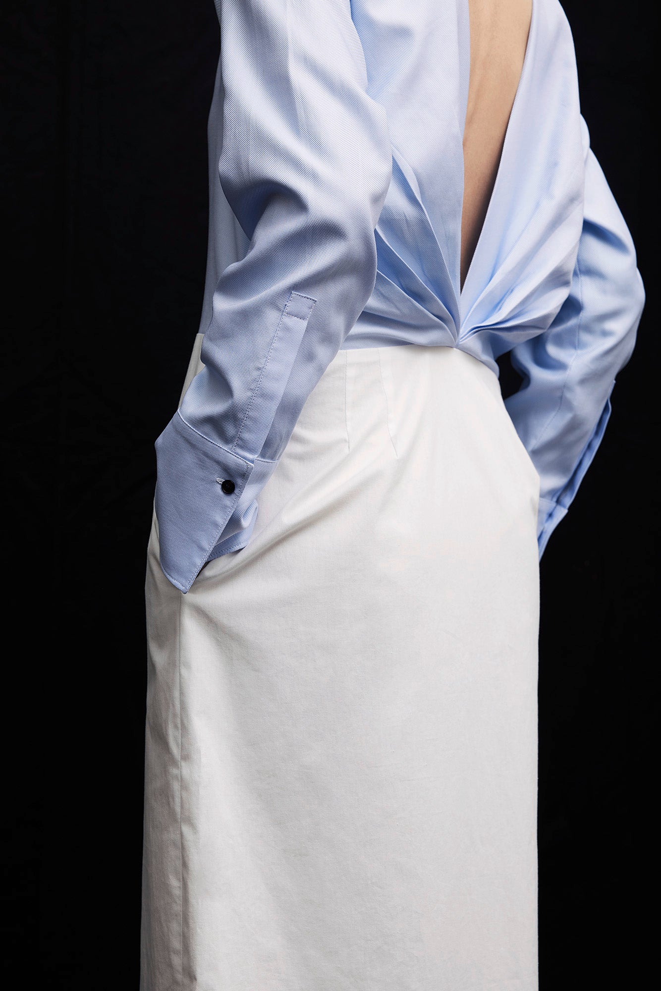 CHLOÉ Shirt Dress Blue/White