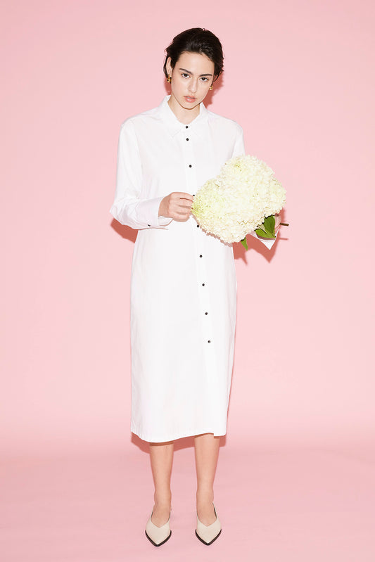 CHLOÉ Shirt Dress White